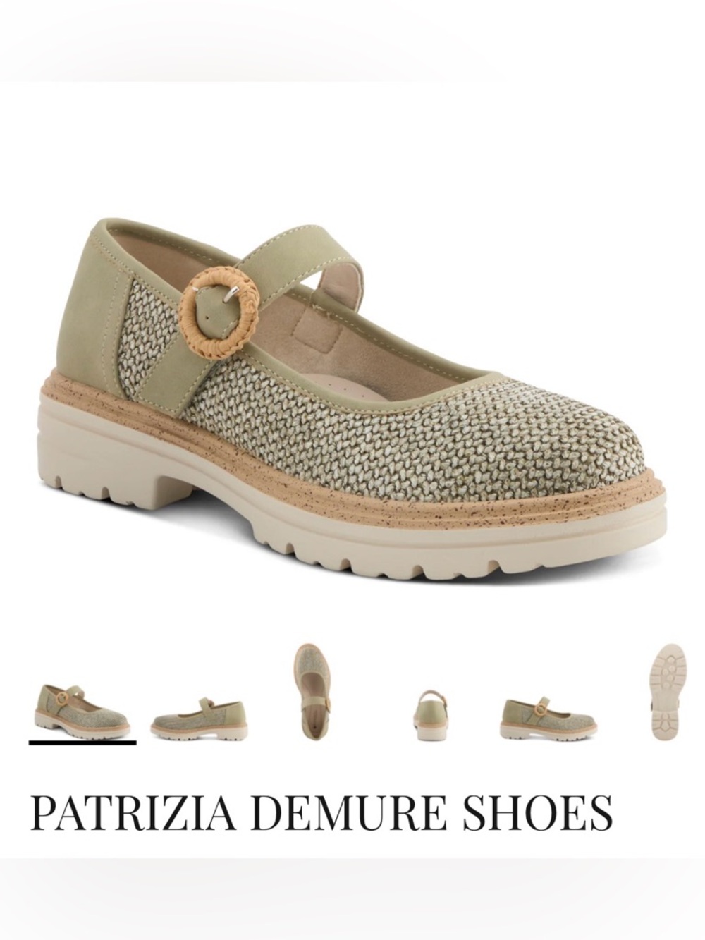 Patrizia Demure Women’s Sage Green Loafers Size 40 (US 9) -New/Never Worn